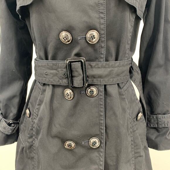 Scofield British Heritage Coat Women S Small Black Plaid Lined Belted Schoolgirl - Picture 4 of 16